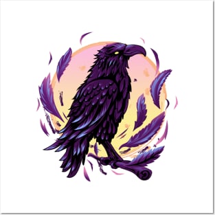 Pastel Goth Raven Kawaii Gothic Crow Posters and Art